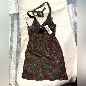Bran new with tags Urban Outfitters mini halter dress.